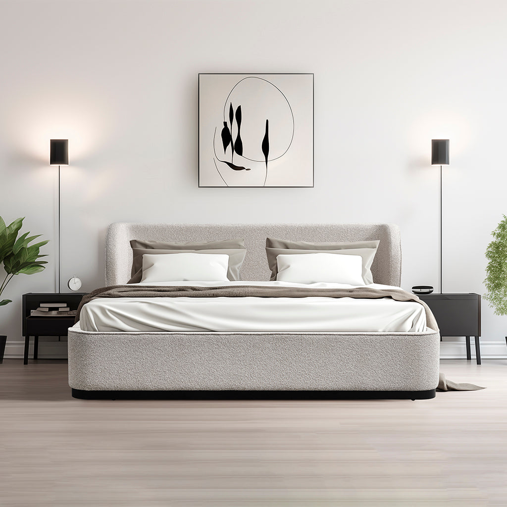 Jamar King Bed Frame - Clay Grey