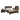 Noor 4pcs Bedroom Suite with Tallboy - Queen - Chocolate