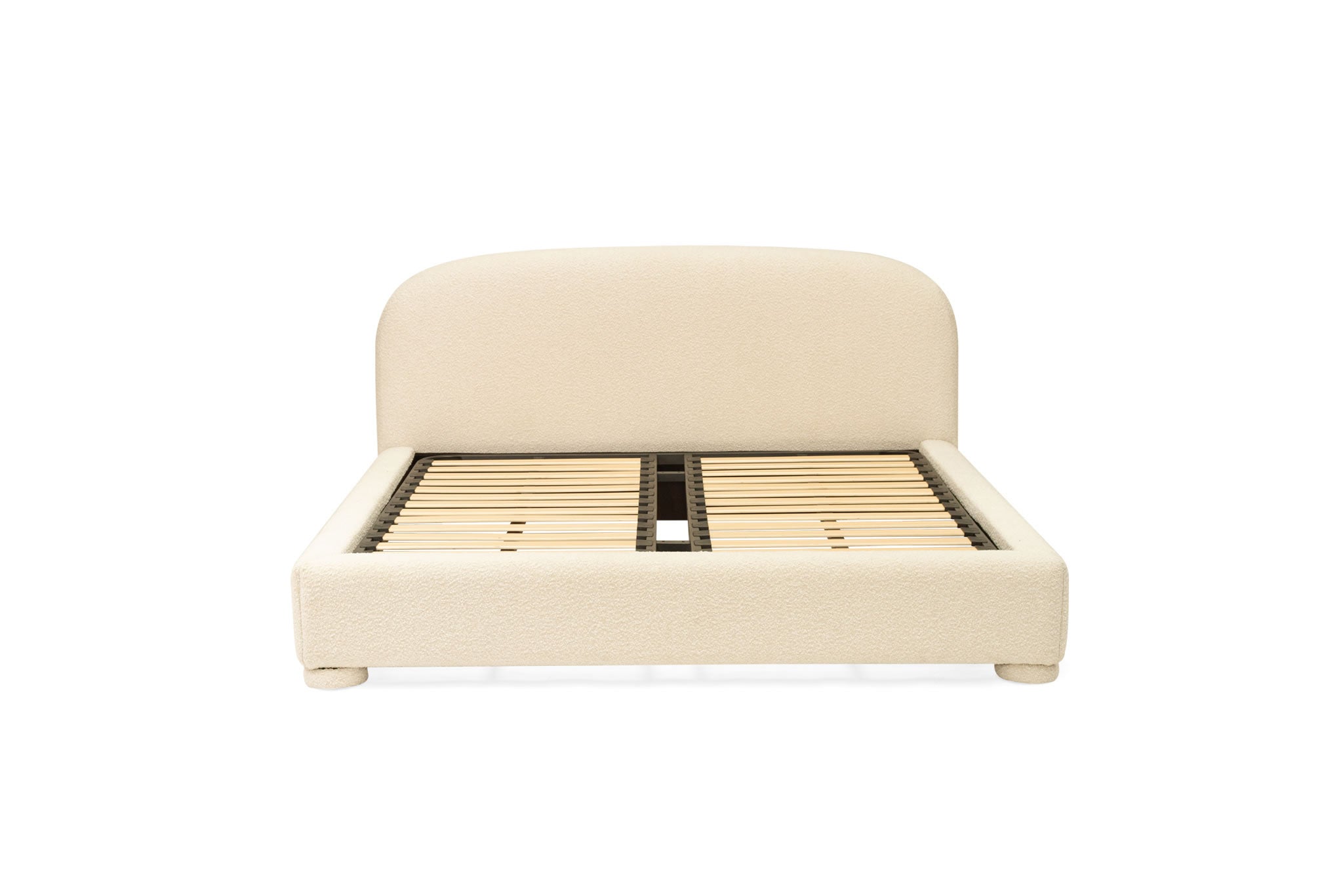 Milo King Bed - Boucle Ivory