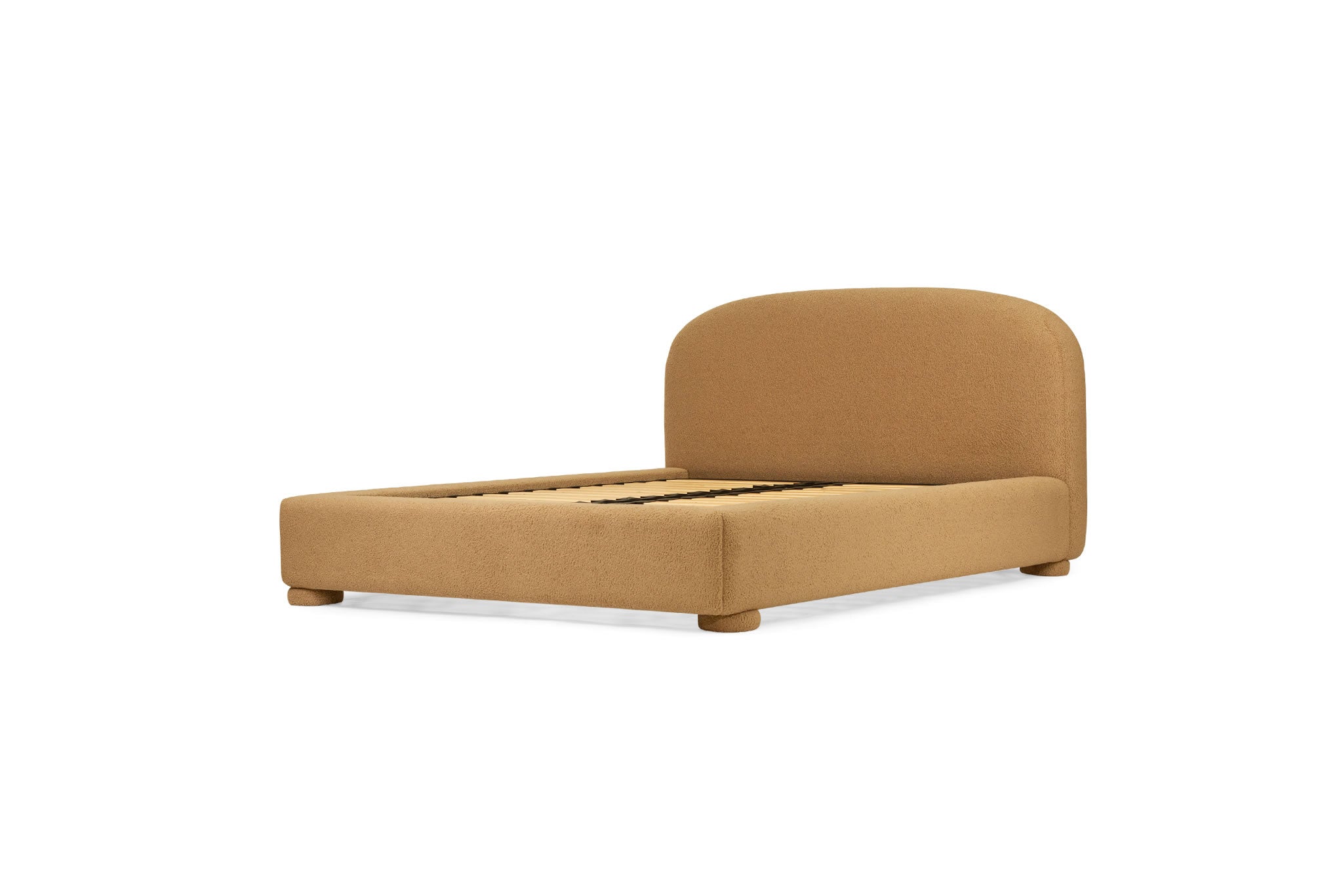 Milo Queen Bed - Sheepskin Toast