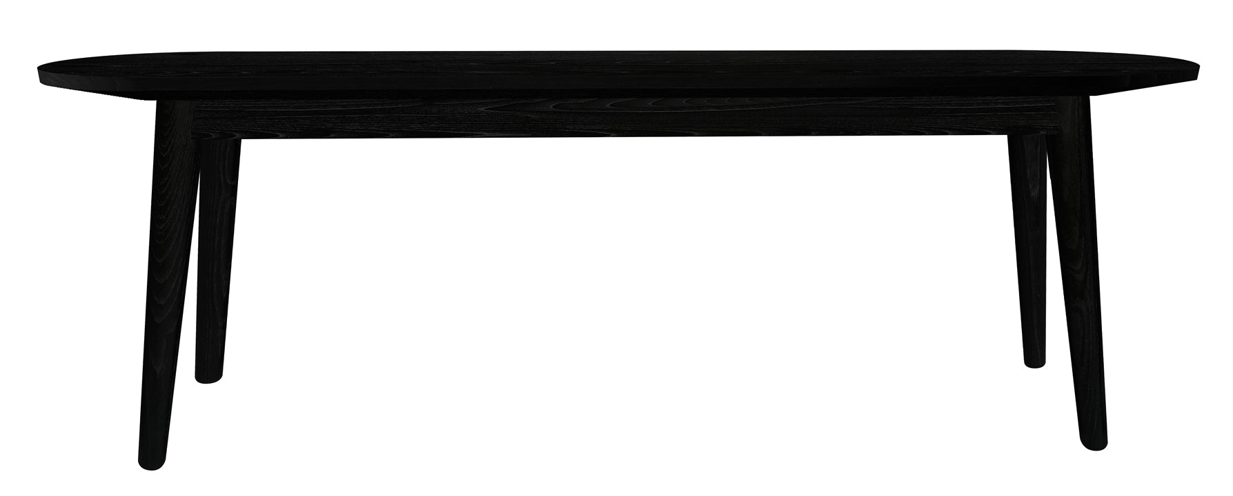 Huntley Solid Oak Bench - Black