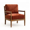Allie Chair Liberty Chenille - Burgundy Walnut