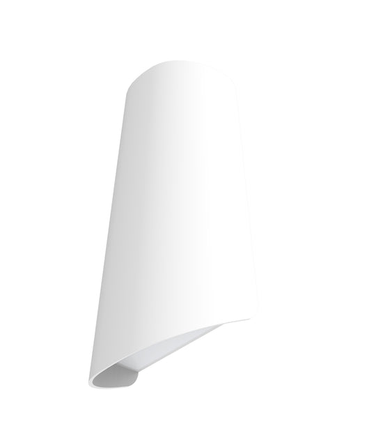 Wall S/M Up/Dn 11W LED Tri 378 Lm IP65 Cone Matt White Opal Diffuser