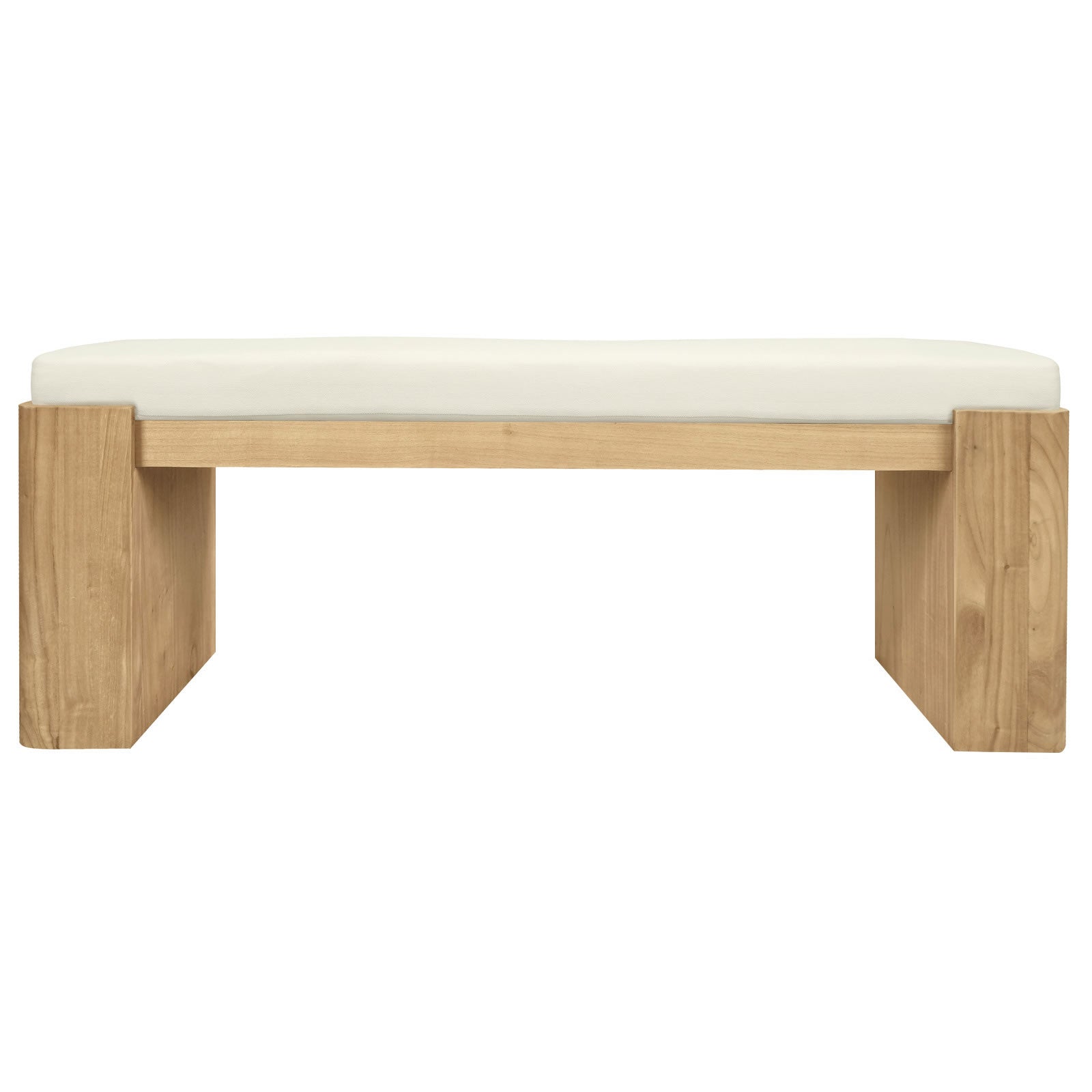 Adelle Solid Mindi Timber Bench - Small - Natural