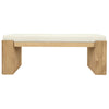 Adelle Solid Mindi Timber Bench - Small - Natural