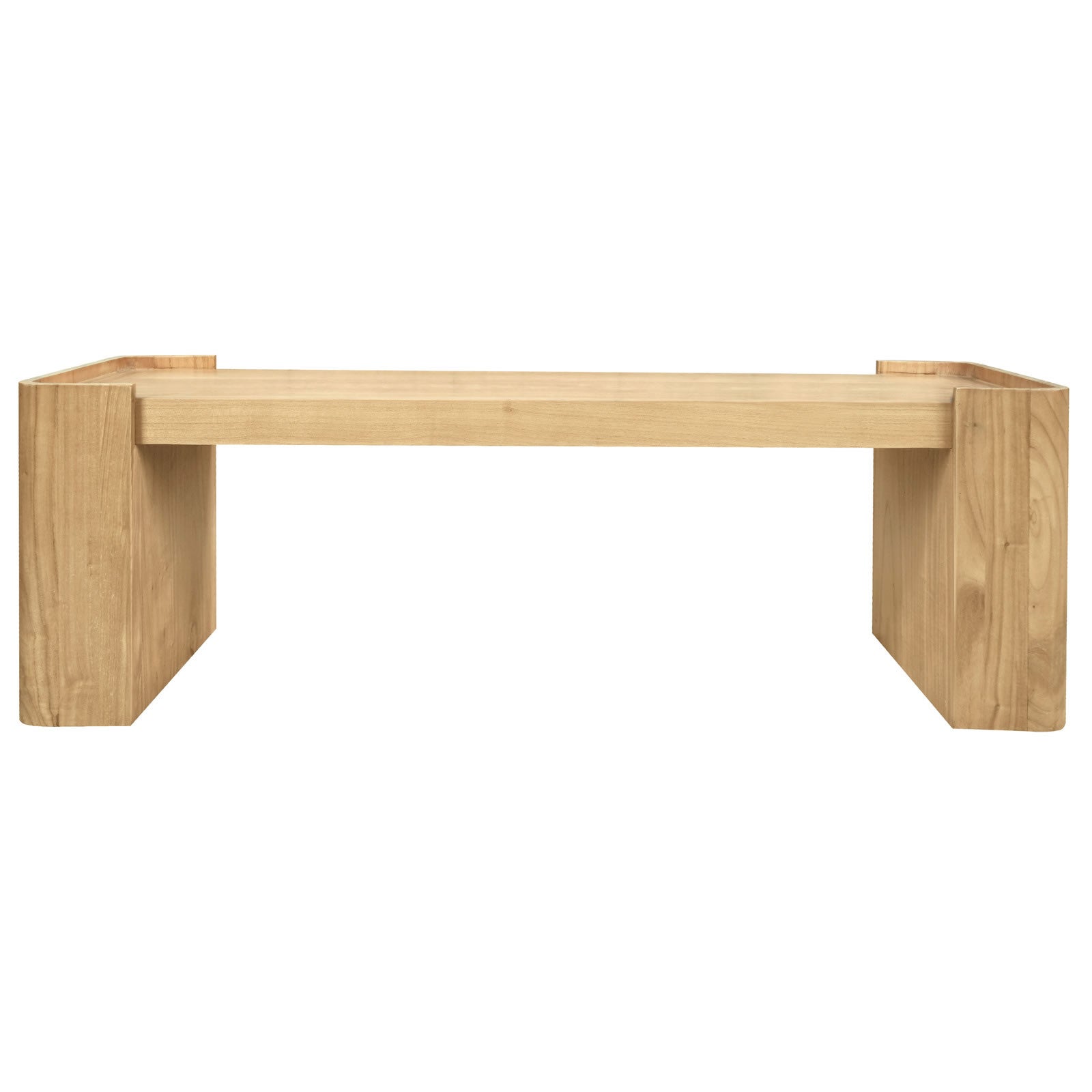Adelle Solid Mindi Timber Bench - Small - Natural