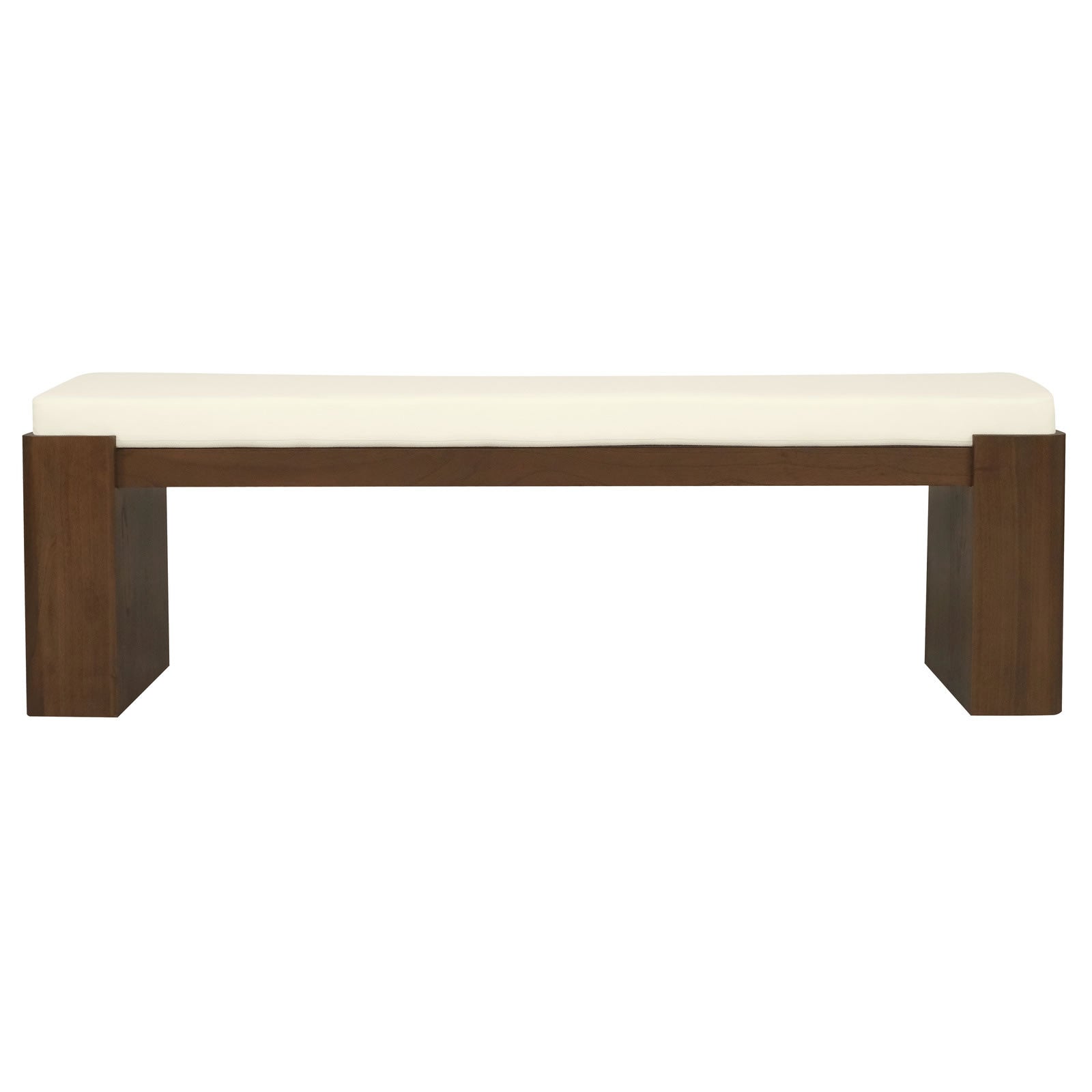 Adelle Solid Mindi Timber Bench - Large - Walnut