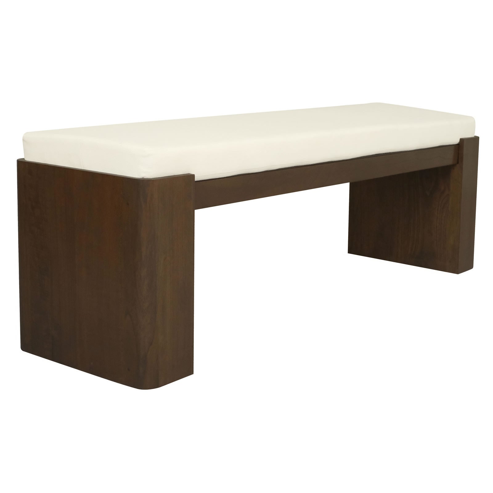 Adelle Solid Mindi Timber Bench - Large - Walnut