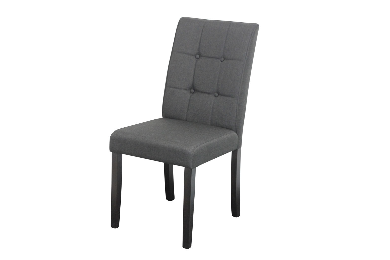 Lodge Chair -Espresso Legs - Black Fabric Upholstery