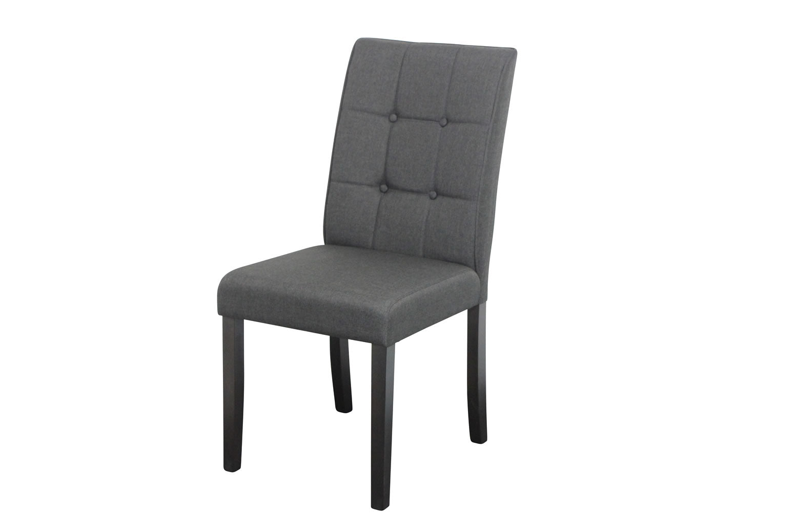 Lodge Chair -Espresso Legs - Black Fabric Upholstery