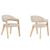 Monetti Dining Chair in Oak Legs - Beige