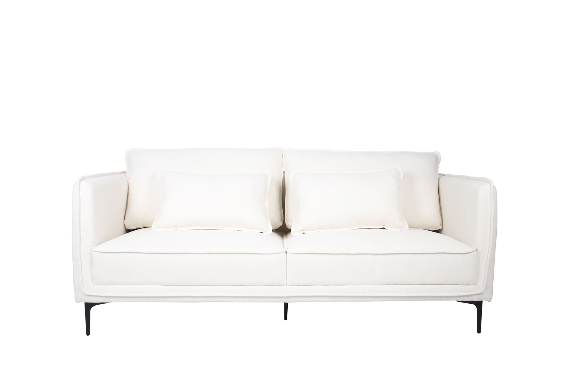 Chago 3 Seater Sofa - Antique White Boucle