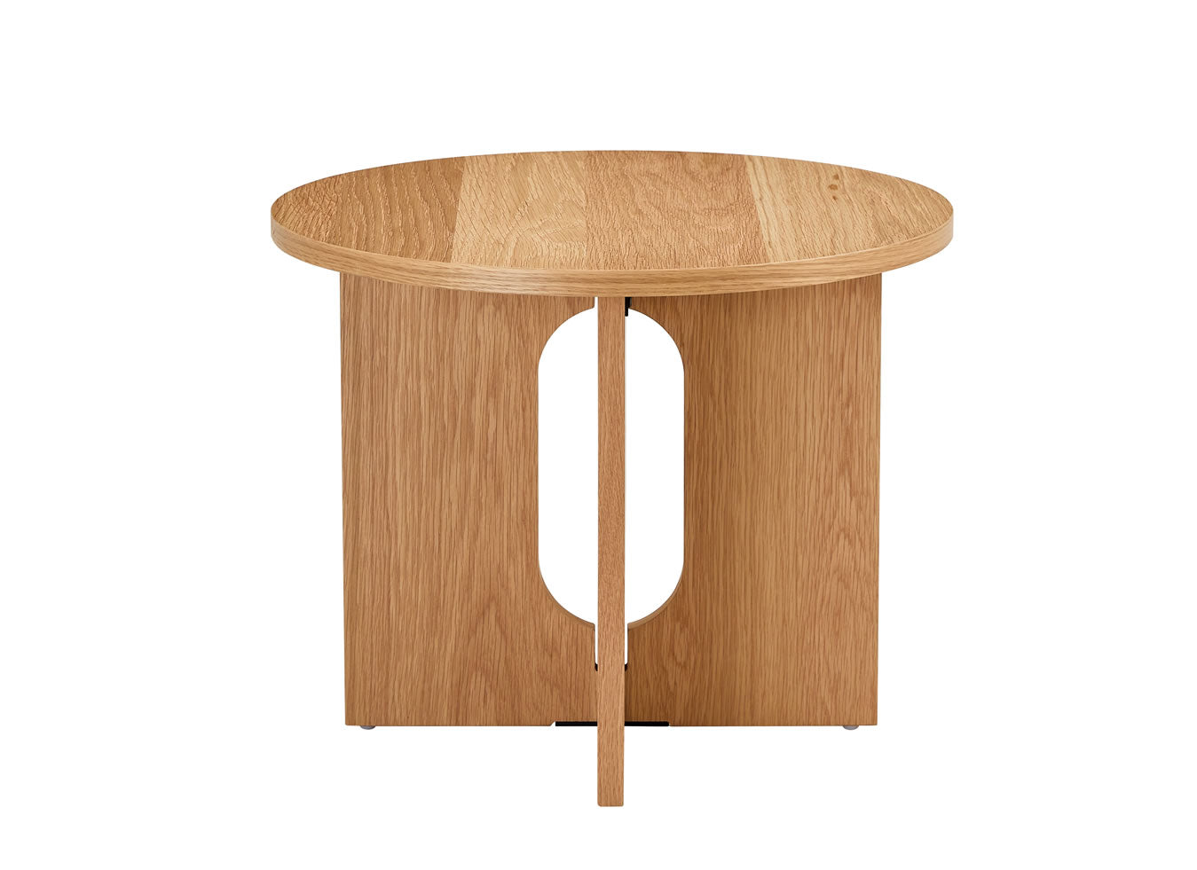 Soho Round Side Table - Oak Veneer