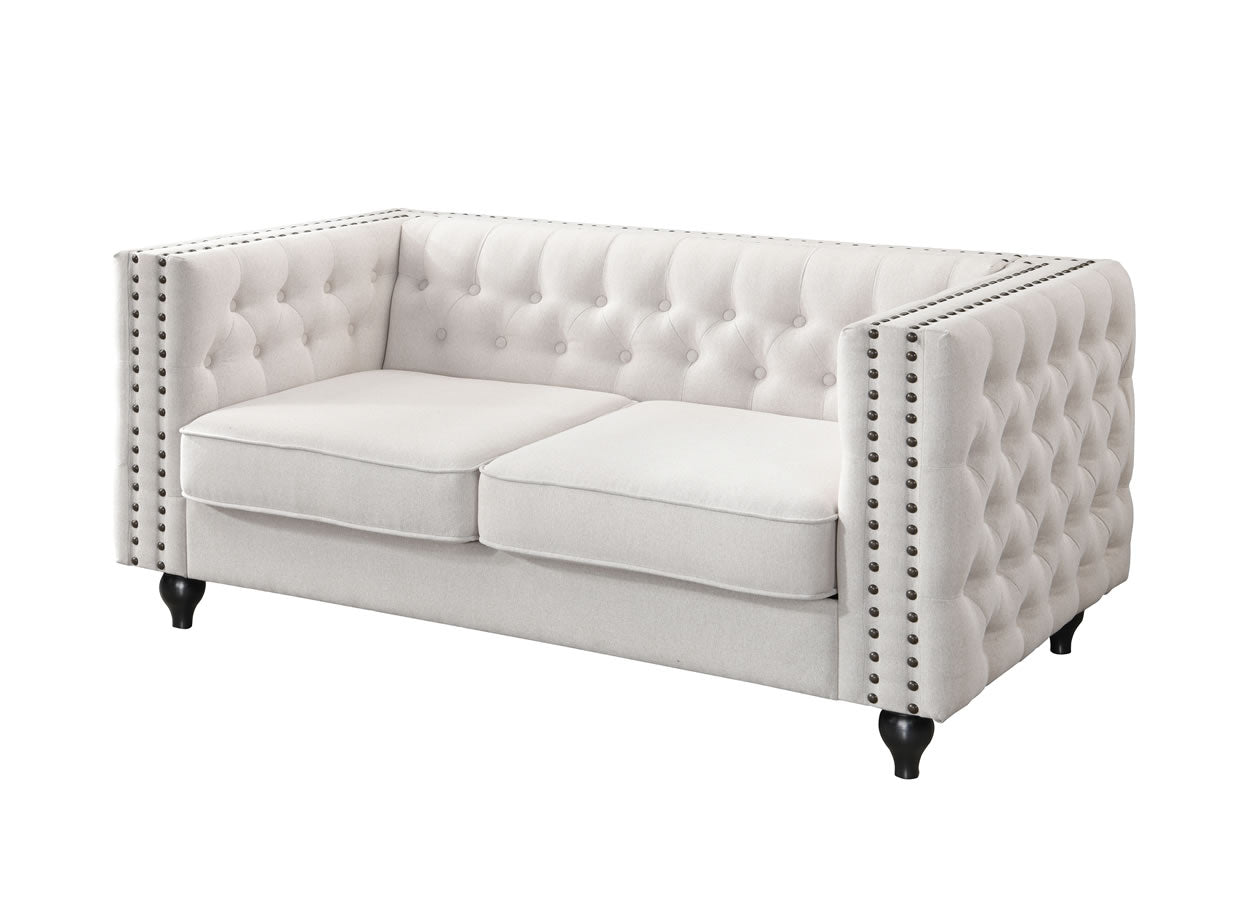 Mayda 2 Seater Sofa - Natural Fabric