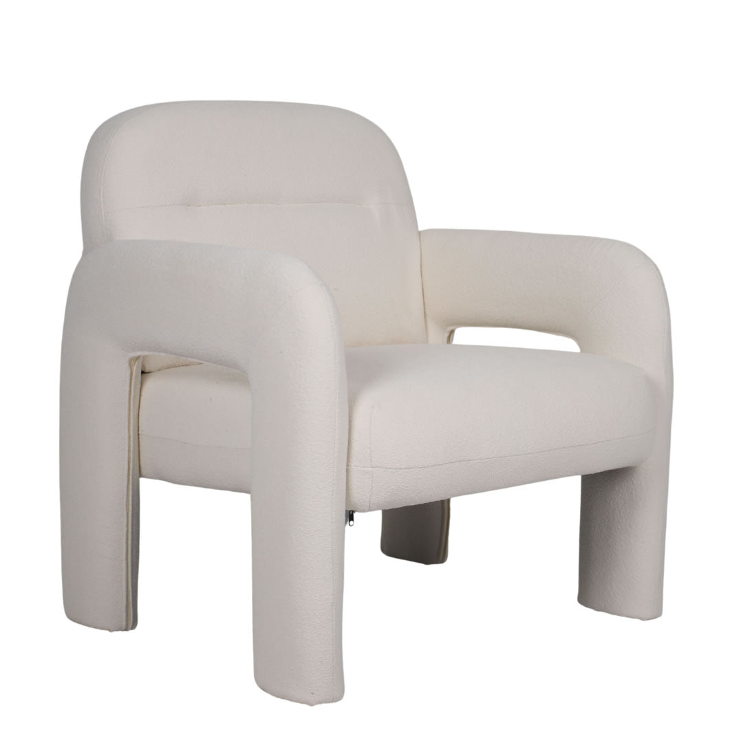 Claremont Chair - Antique White Boucle