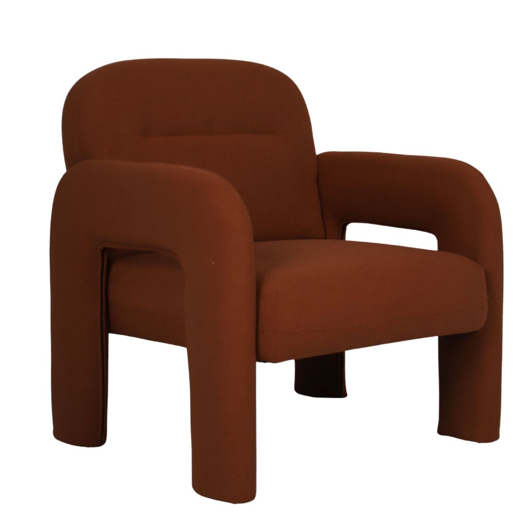 Claremont Chair - Rust Boucle