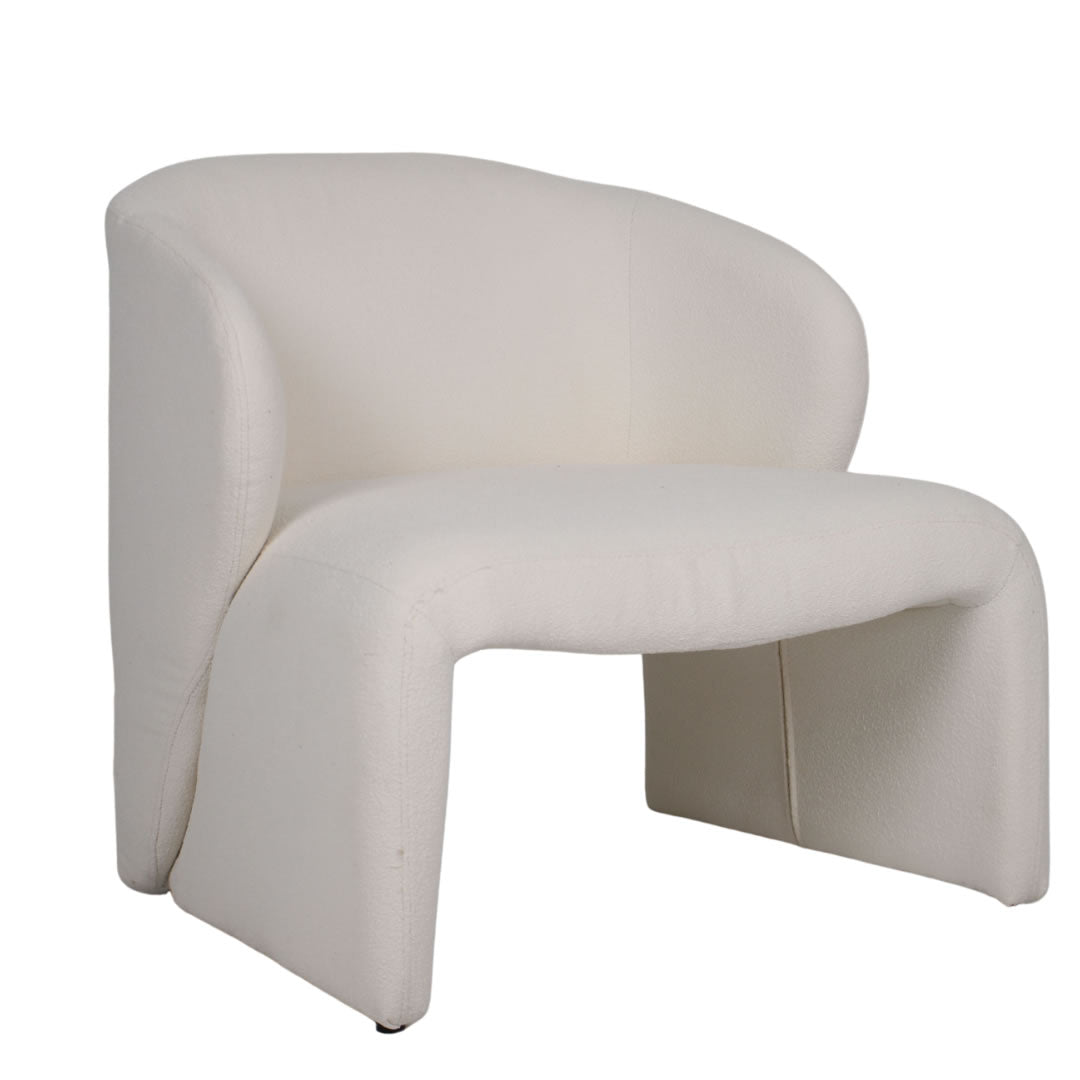 Bellisia Chair - Antique White Boucle