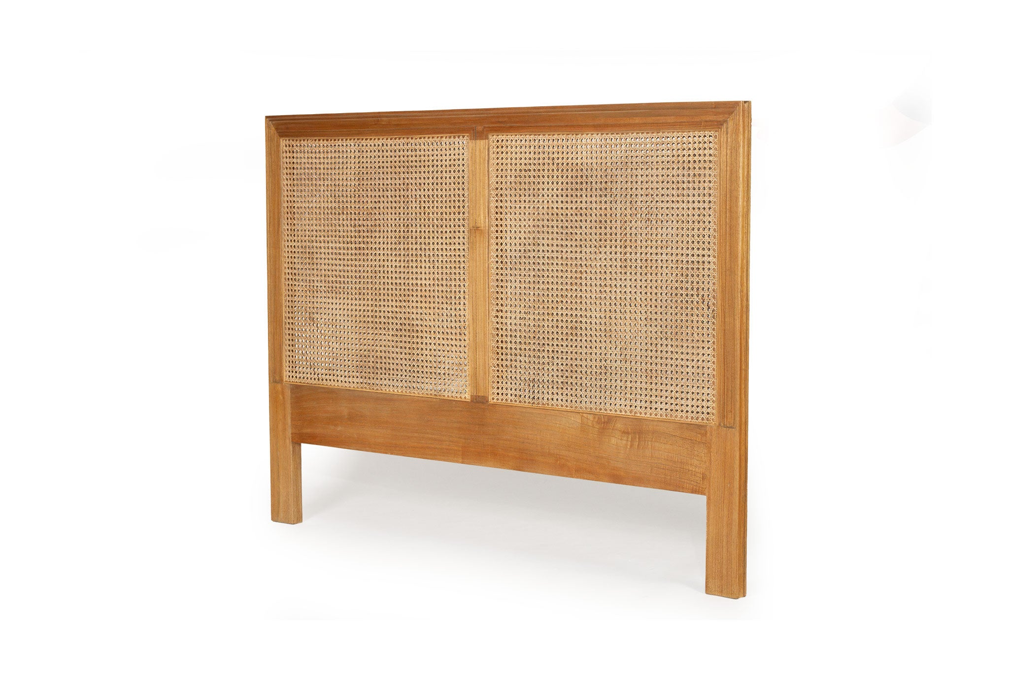Hamilton Cane King Bedhead - Weathered Oak