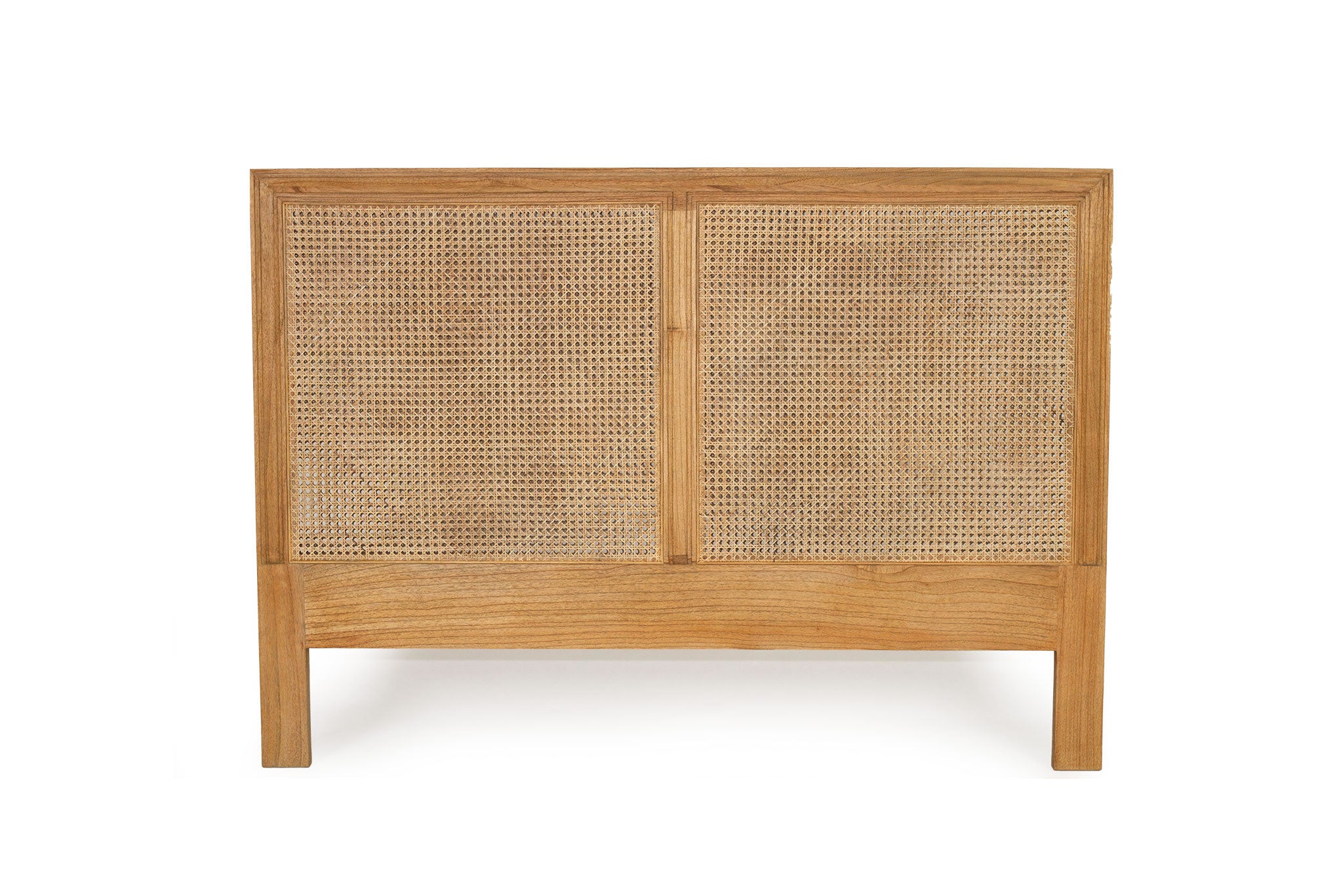 Hamilton Cane King Bedhead - Weathered Oak