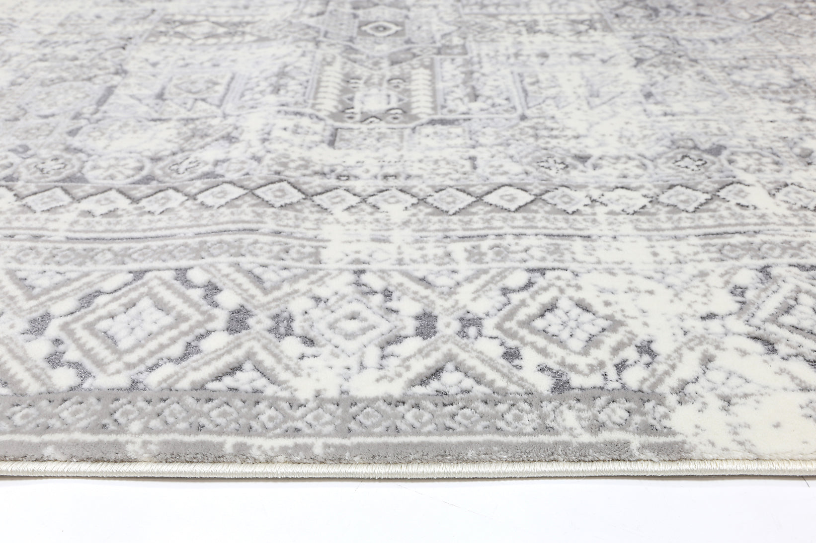 Cordelia Panel Grey Rug 160x230cm