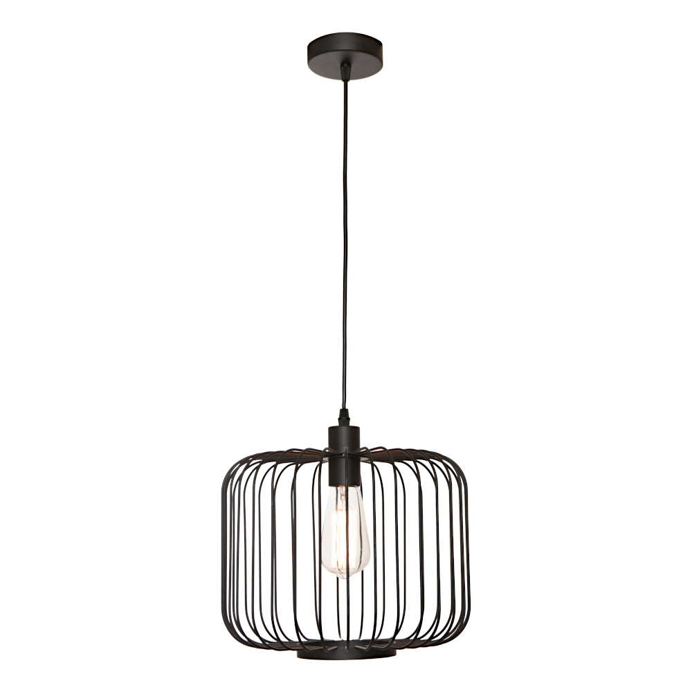Boza 1 Light Pendant - Black