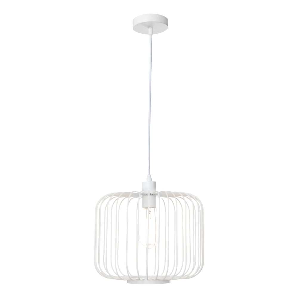 Boza 1 Light Pendant - White