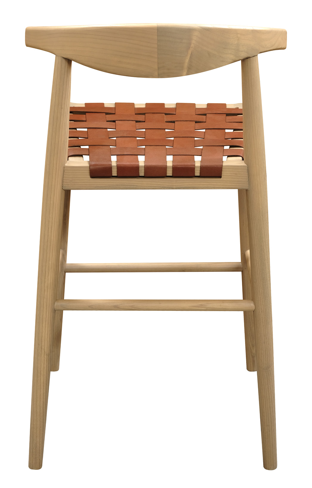 Elliot Genuine Leather Barstool - Natural (Set of 2)
