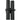 Pillar Up/Dn Double GU10 X 4 Rect Base IP65 Black OD 155mm X H 300mm