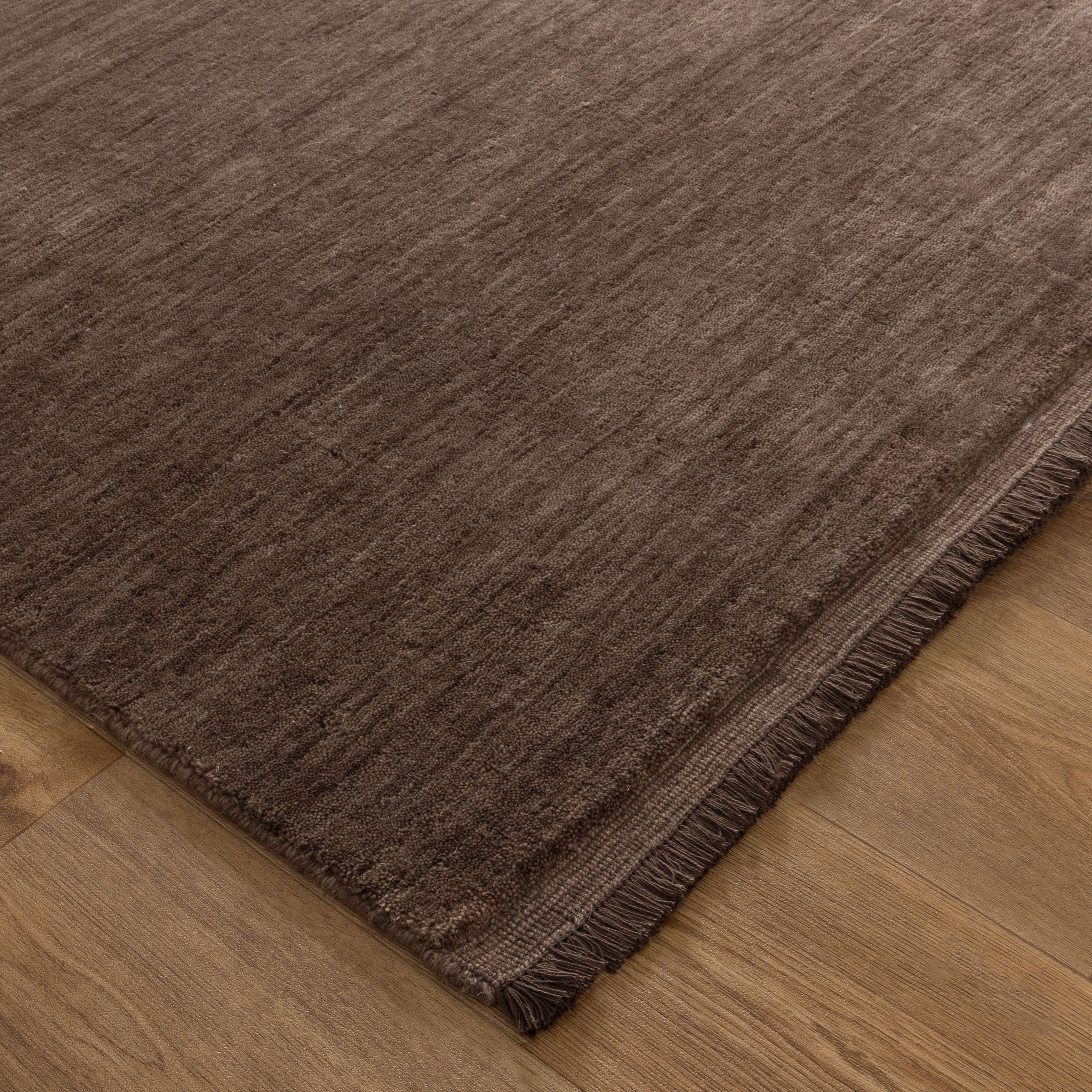 Chanter Hand-Knotted Wool Rug Brown