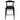 Elliot Leather Kitchen Counter Stool - Black