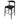 Elliot Leather Kitchen Counter Stool - Black