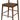 Elliot Leather Kitchen Counter Stool - Walnut
