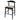 Arden Solid Oak Loom Kitchen Counter Stool - Black