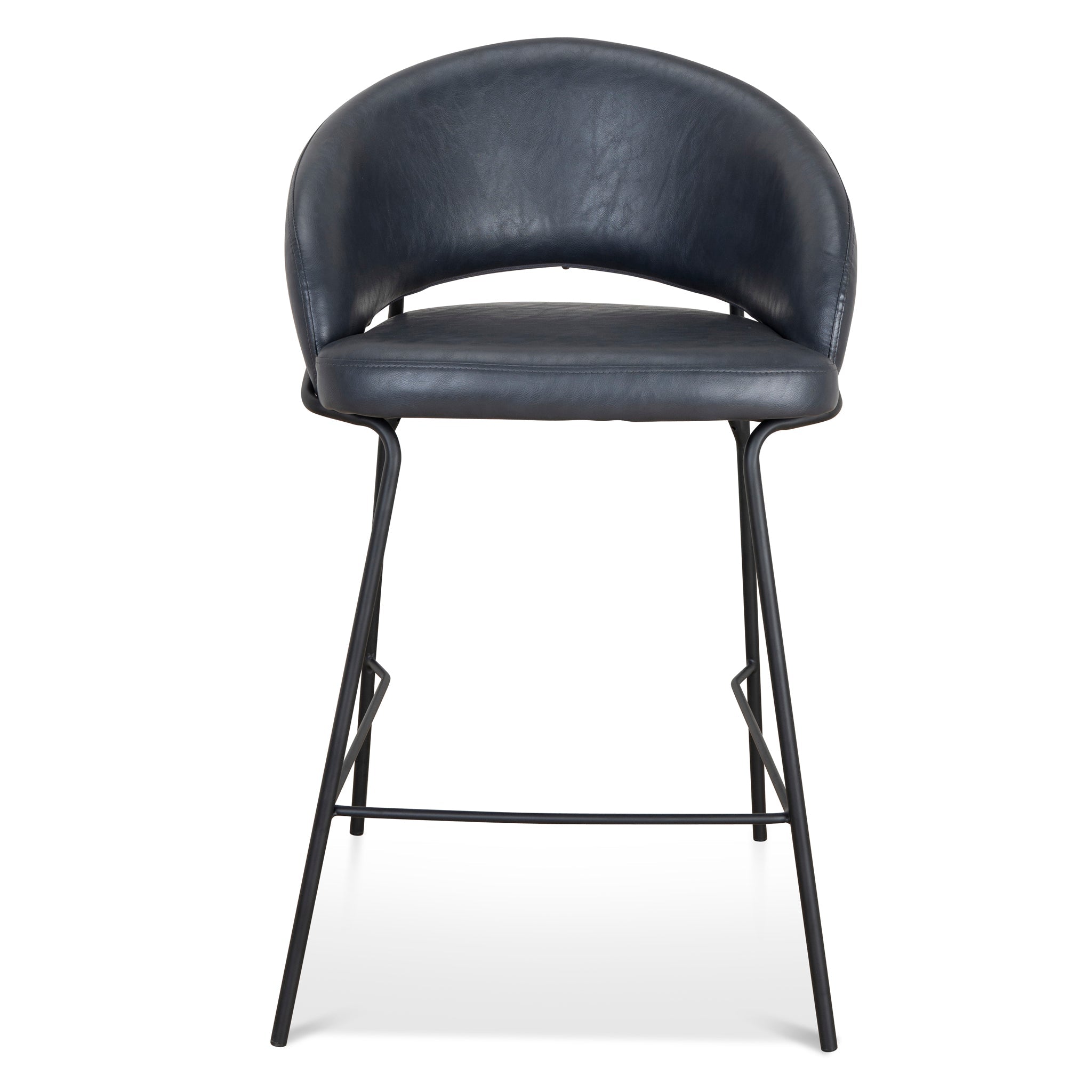 Rabi Fabric Barstool - Full Black
