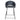 Rabi Fabric Barstool - Full Black