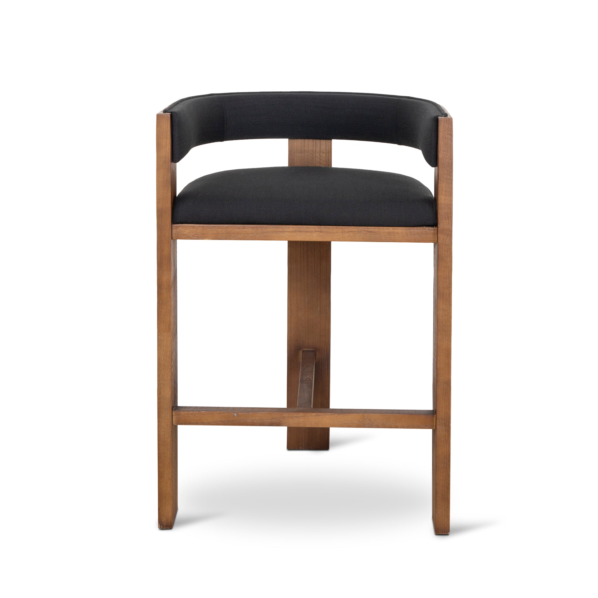 Miles Brown ELM Barstool - Black