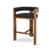 Miles Brown ELM Barstool - Black