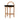 Adir 66cm Natural Bar Stool - Black Seat