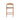 Davis Natural Bar Stool - Grey Seat