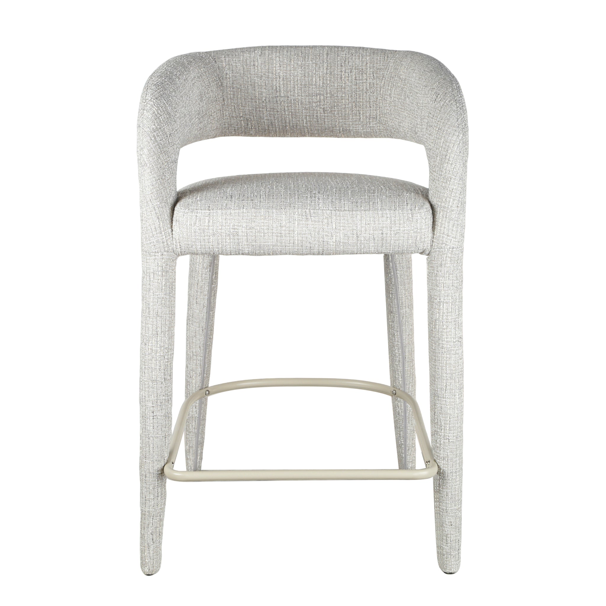 Roni 65cm Bar Stool - Chrome Grey