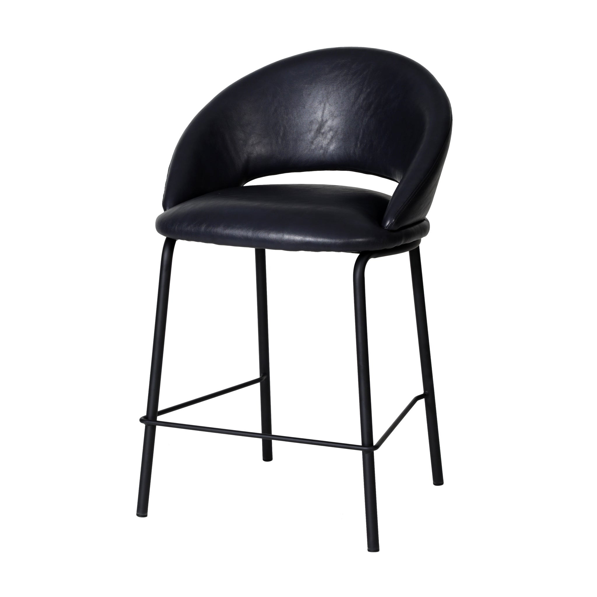 Harrington Bar Stool - Full Black (Set of 2)