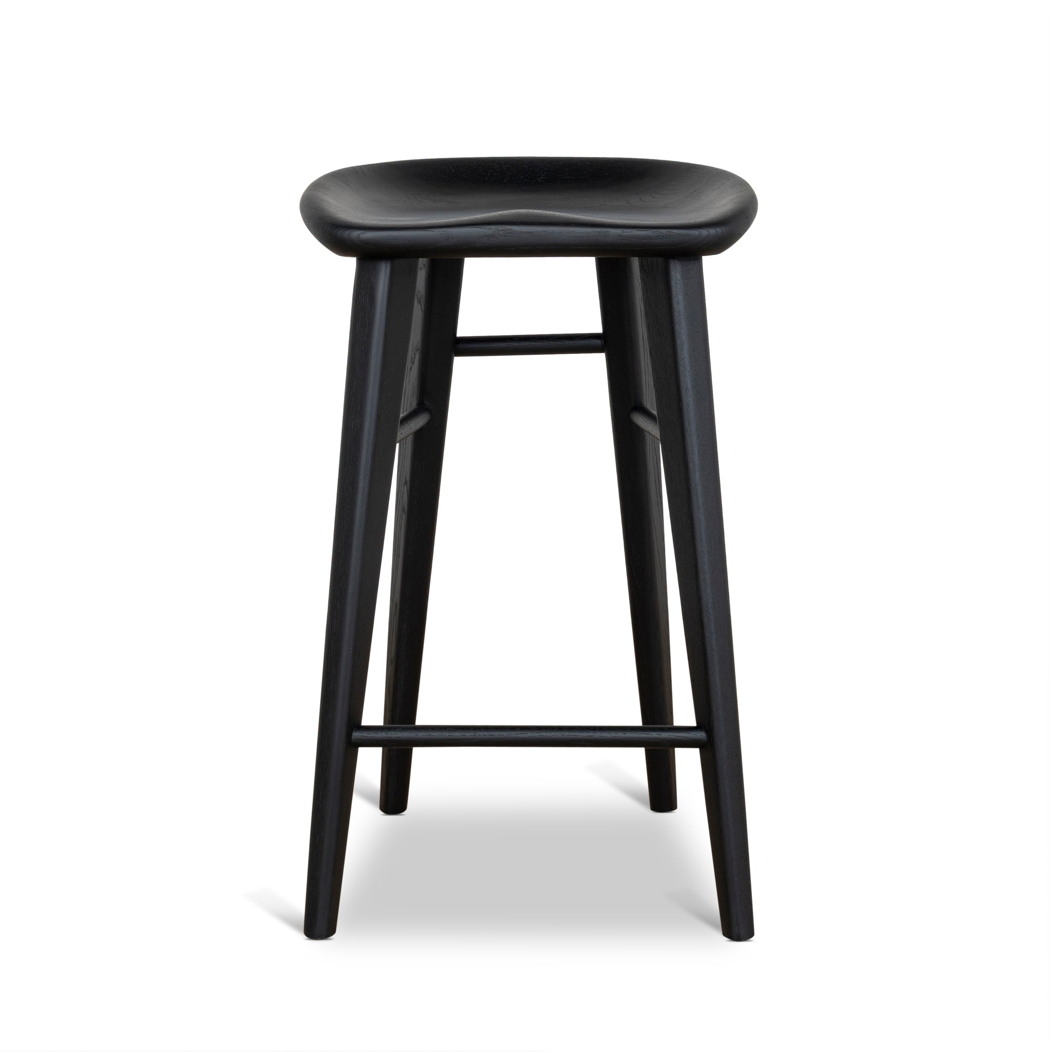 Elvo 65cm Bar Stool - Full Black