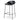 Breeze 65cm Bar Stool - Full Black