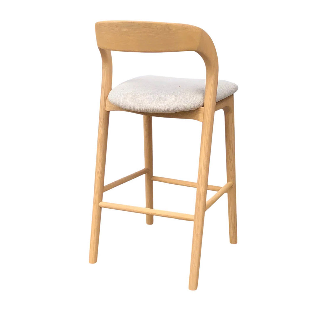 Marlow 65cm Natural Bar Stool - Naxos Beige