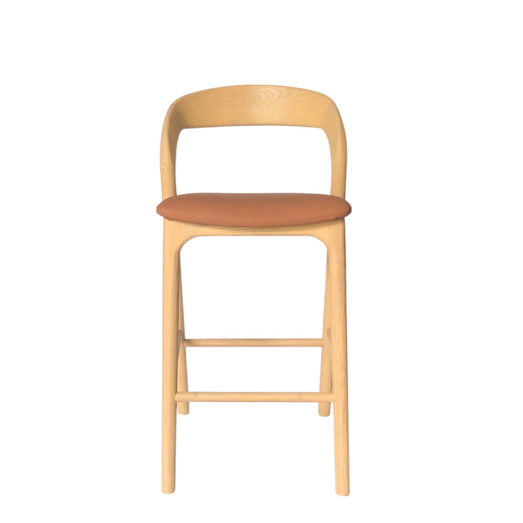 Marlow 65cm Natural Bar Stool - Naxos Tan