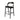 Marlow 65cm Bar Stool - Full Black