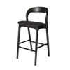 Marlow 65cm Bar Stool - Full Black