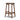 Cyprus 67cm Walnut Bar Stool - Mocha Brown