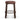 Aubrelle Walnut Barstool - Burgundy Stripe