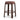 Aubrelle Walnut Barstool - Burgundy Stripe